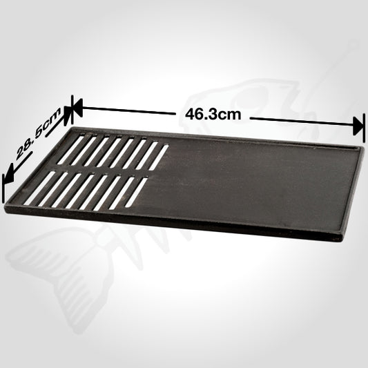 Cast Iron BBQ Cooking Hot Plate 463 x 285mm