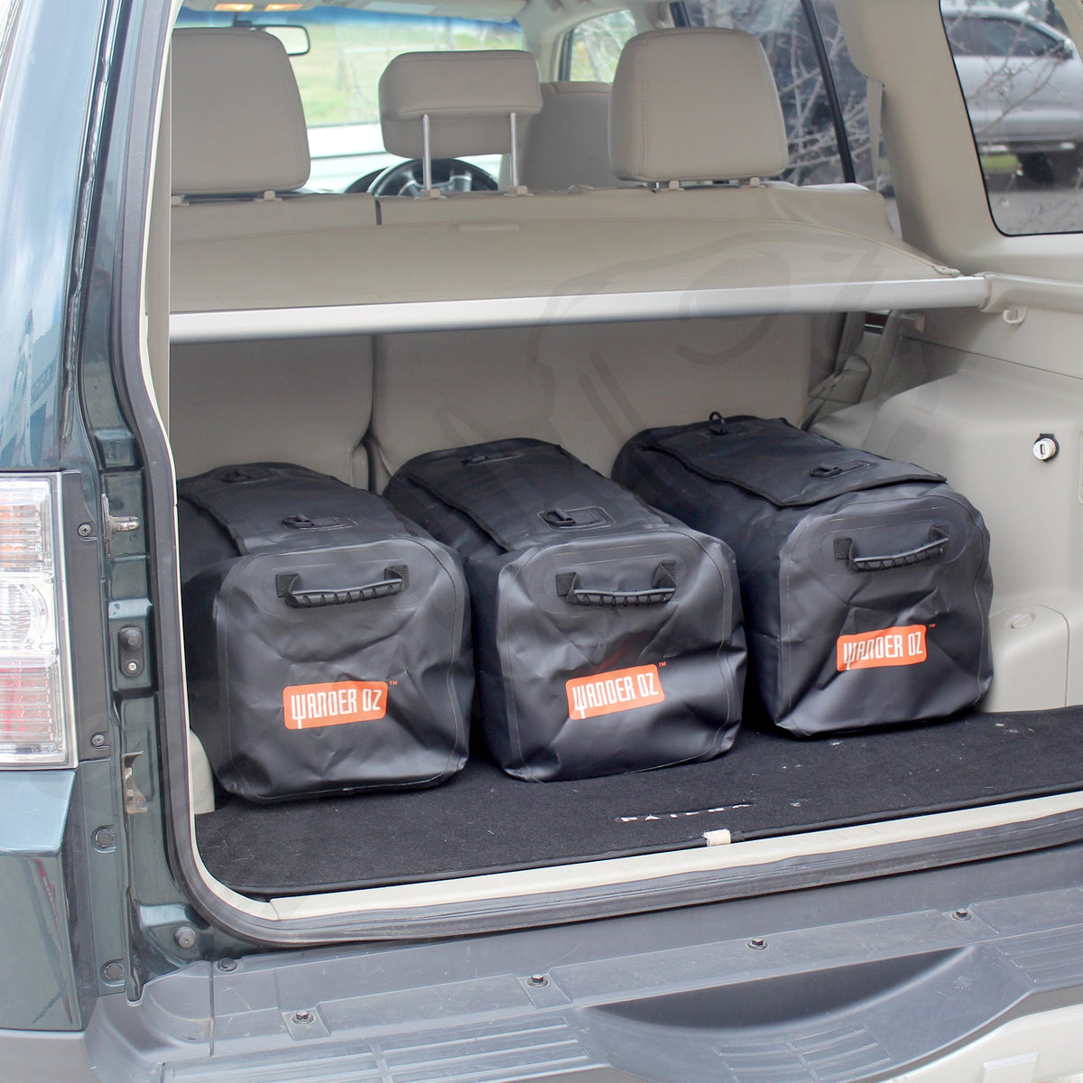 3 x Medium Duffle Bag Roof Rack Mount