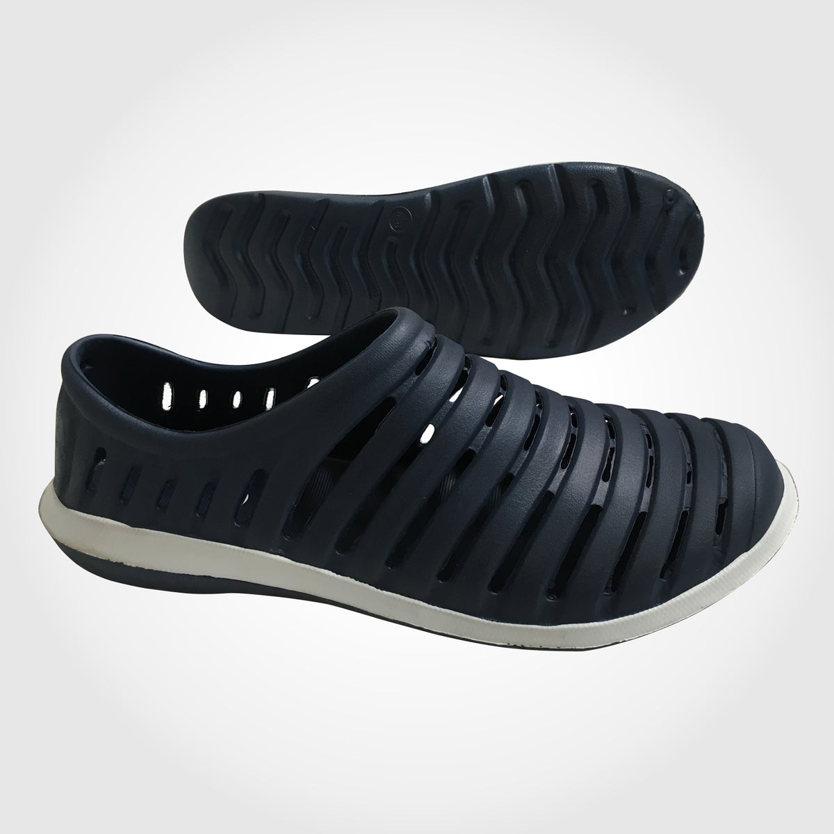Beach Boat Shoe - Slip-on Clog Rock Garden Shoes - Blue/White