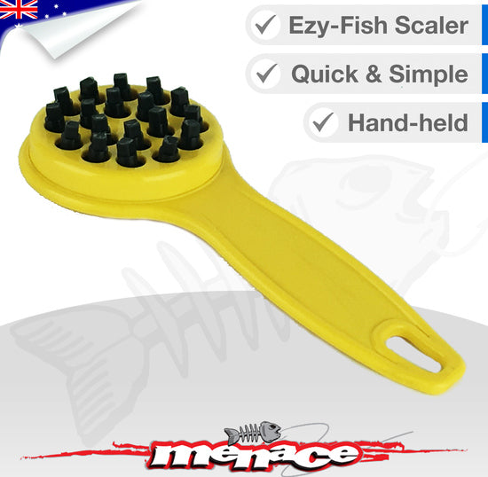 Hand-Held No-Rust Fish Scaler (Yellow)