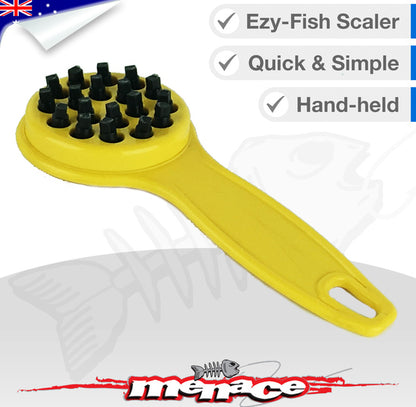 Hand-Held No-Rust Fish Scaler (Yellow)
