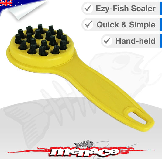 Hand-Held No-Rust Fish Scaler (Yellow)