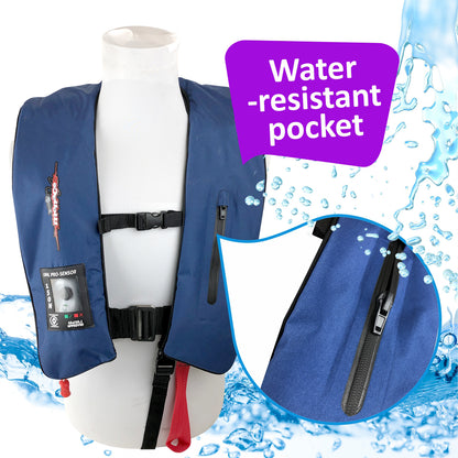 ADULT Inflatable Life Jacket Level 150 PFD Type 1 - BLUE AUTOMATIC