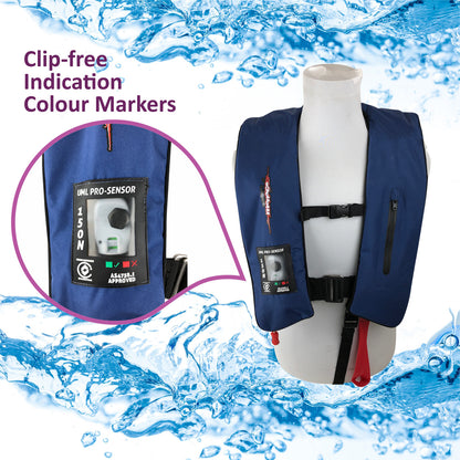 ADULT Inflatable Life Jacket Level 150 PFD Type 1 - BLUE AUTOMATIC