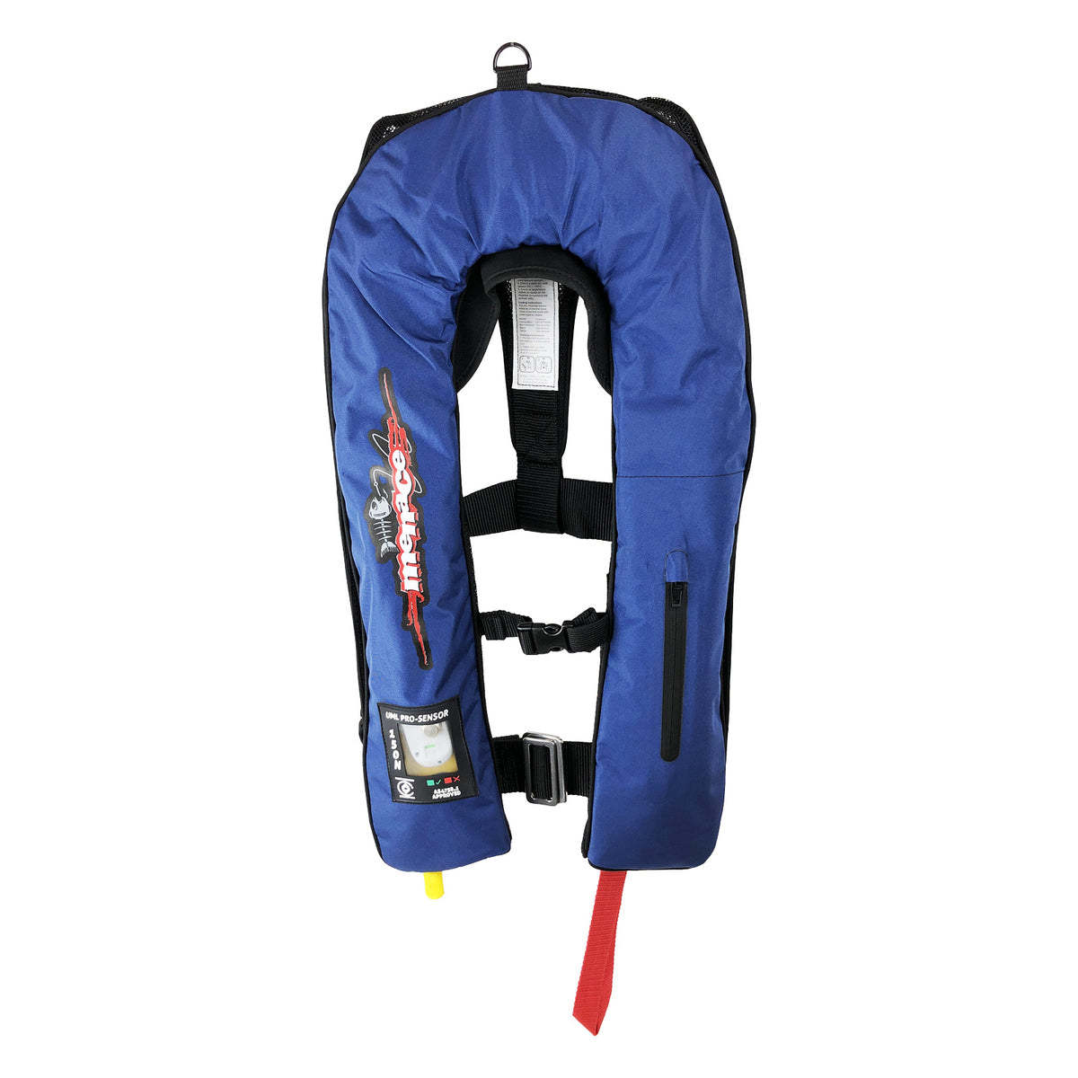 ADULT Inflatable Life Jacket Level 150 PFD Type 1 - BLUE MANUAL