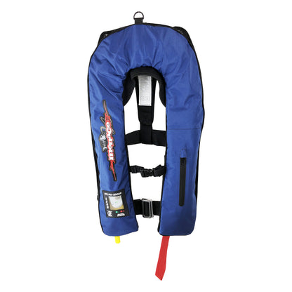 ADULT Inflatable Life Jacket Level 150 PFD Type 1 - BLUE MANUAL