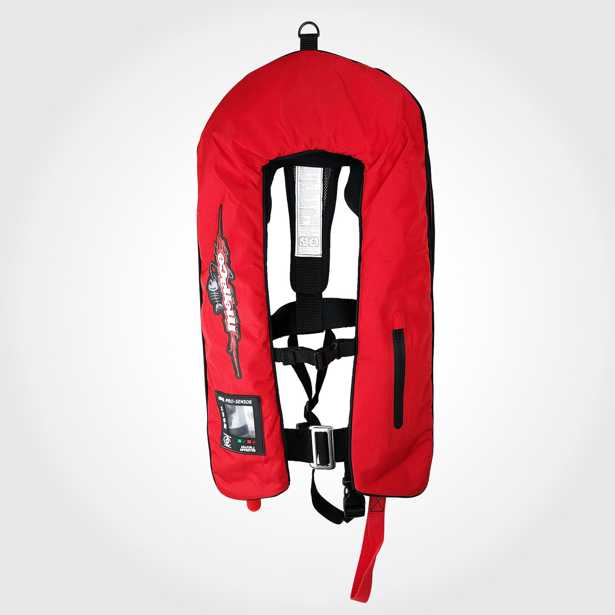 ADULT Inflatable Life Jacket Level 150 PFD Type 1 - RED MANUAL
