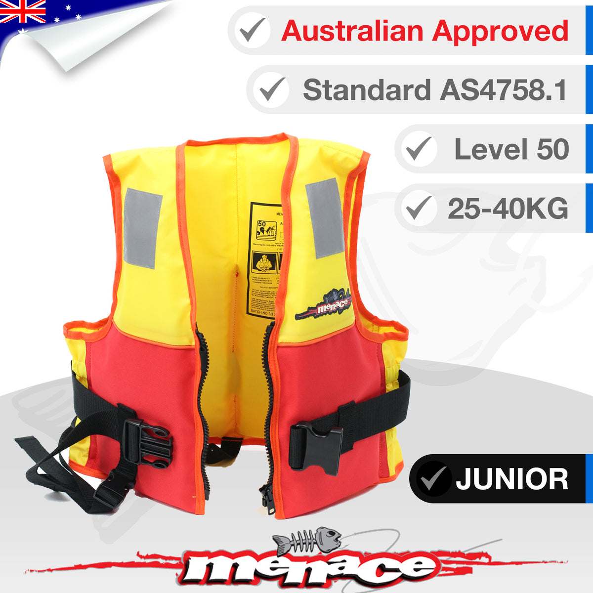 JUNIOR Level 50 Foam Life Jacket PFD Type 2 - Hercules