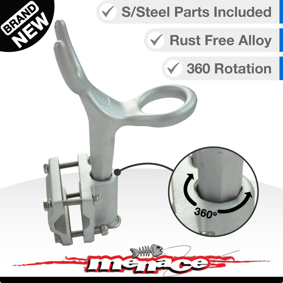 Aluminium Boat Rod Holder Rail Mount