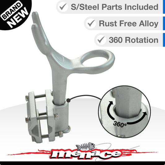 4 x Aluminium Rod Holder Rail Mount