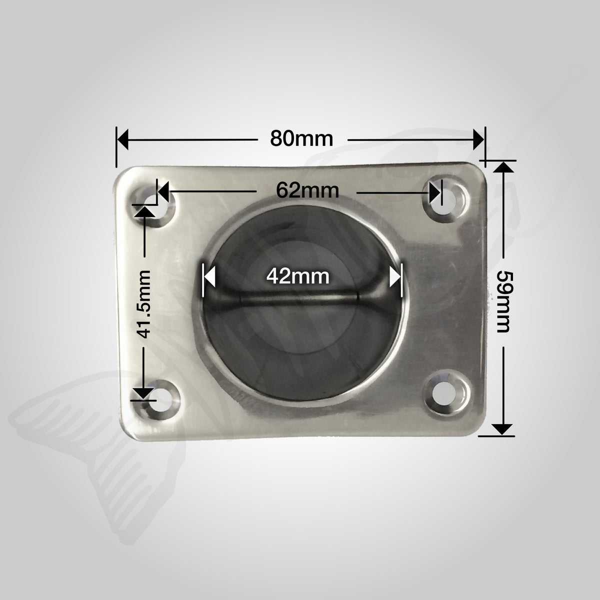 Boat Rod Holder - 316 Stainless Gimble Pins - Straight
