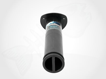 Flush Mount 30° ANGLED ROUND Boat Rod Holder - BLACK