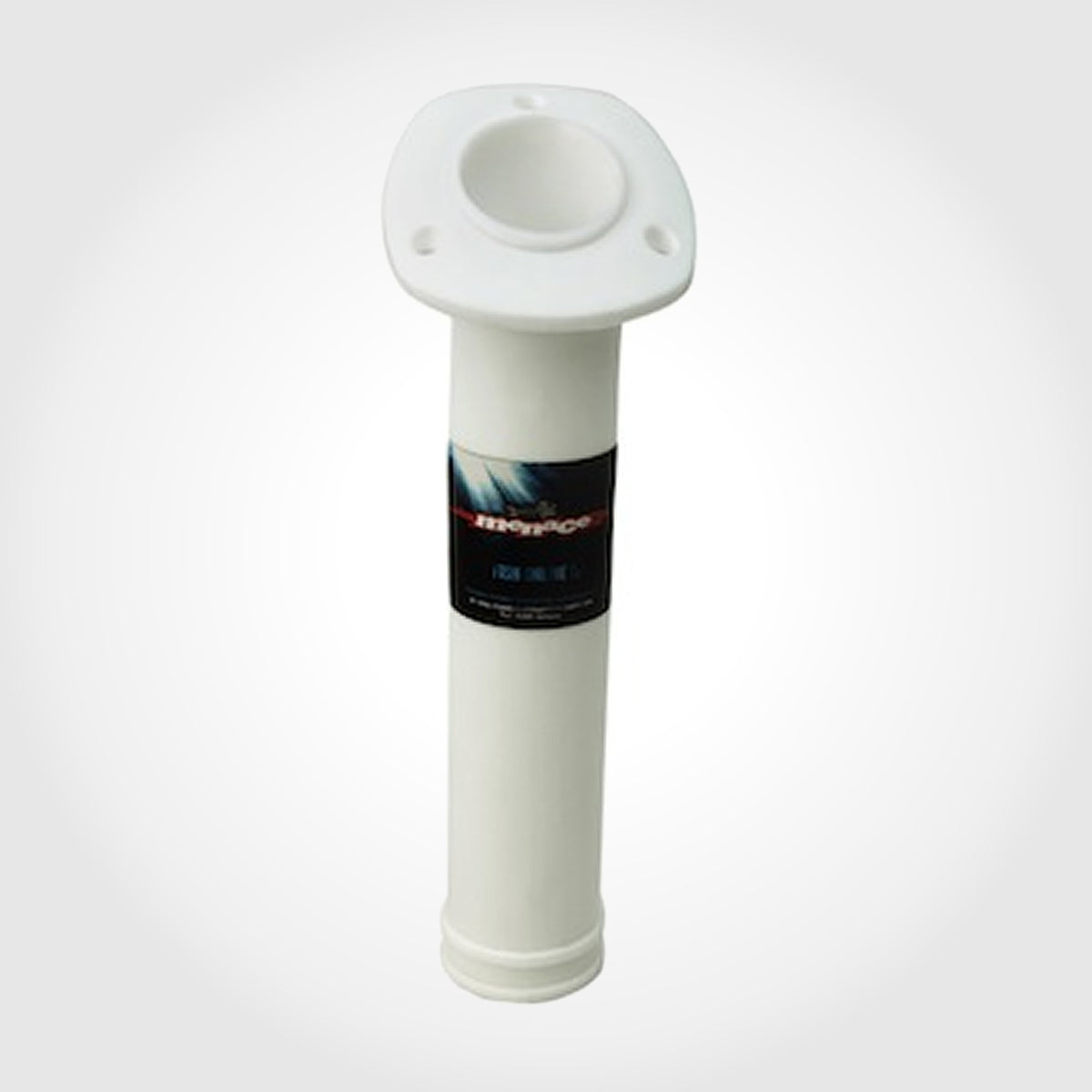 Flush Mount 30° ANGLED ROUND Boat Rod Holder - WHITE
