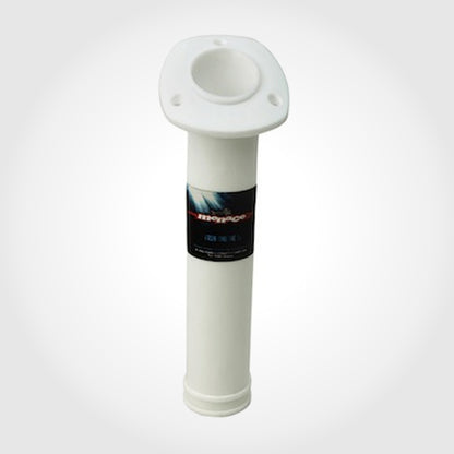 Flush Mount 30° ANGLED ROUND Boat Rod Holder - WHITE