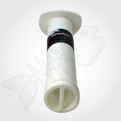 Flush Mount 30° ANGLED ROUND Boat Rod Holder - WHITE