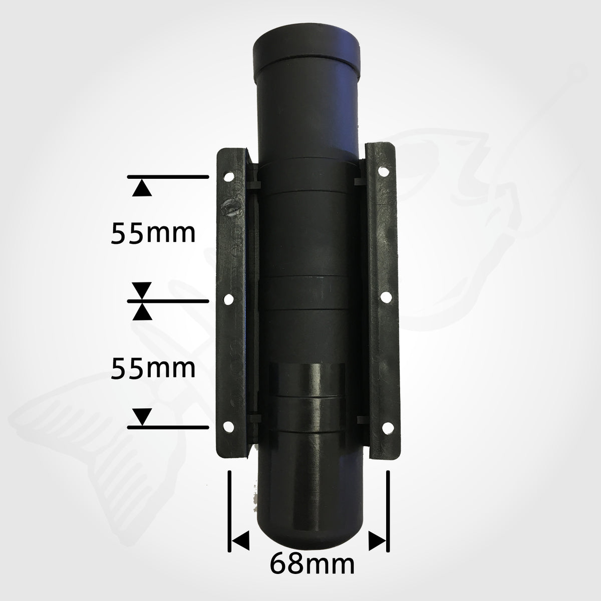 SIDE MOUNT Boat Rod Holder - Straight BLACK