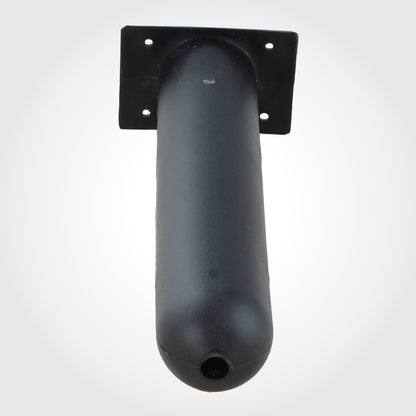 Flush Mount STRAIGHT SQUARE Boat Rod Holder - BLACK
