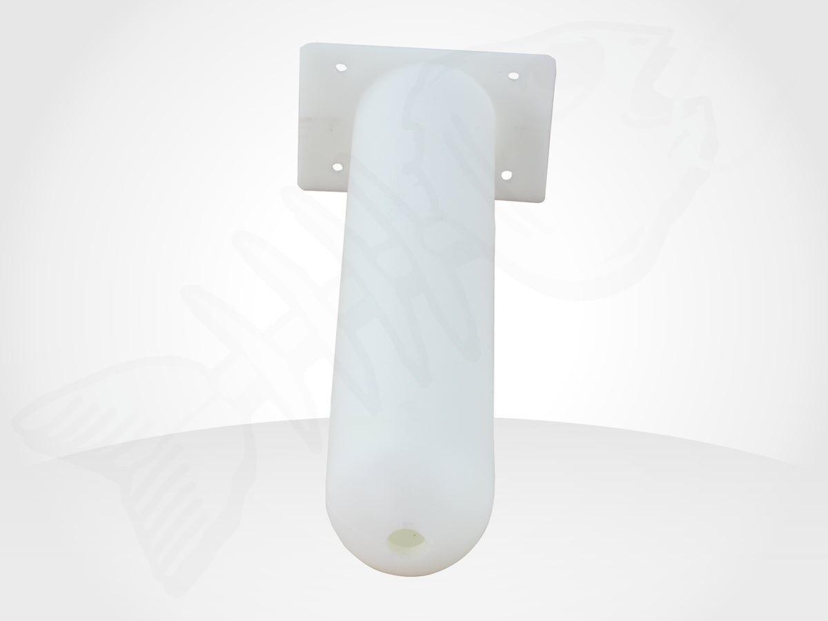Flush Mount STRAIGHT SQUARE Boat Rod Holder - WHITE