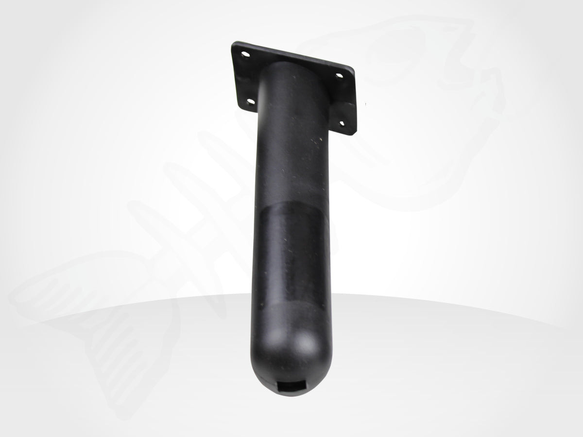 Flush Mount ANGLED SQUARE Boat Rod Holder - BLACK