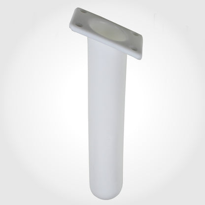 Flush Mount ANGLED SQUARE Boat Rod Holder - WHITE