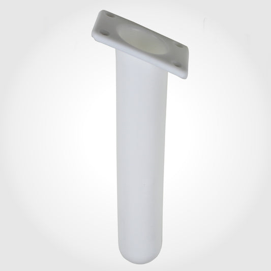 Flush Mount ANGLED SQUARE Boat Rod Holder - WHITE