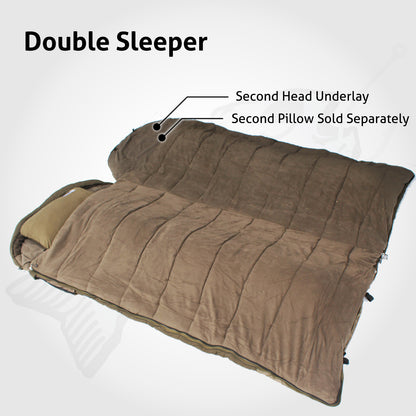 SUPER WARM Sleeping Bag - Single Double Twin Outdoor Camping - Thermal Winter Minus -15C XL
