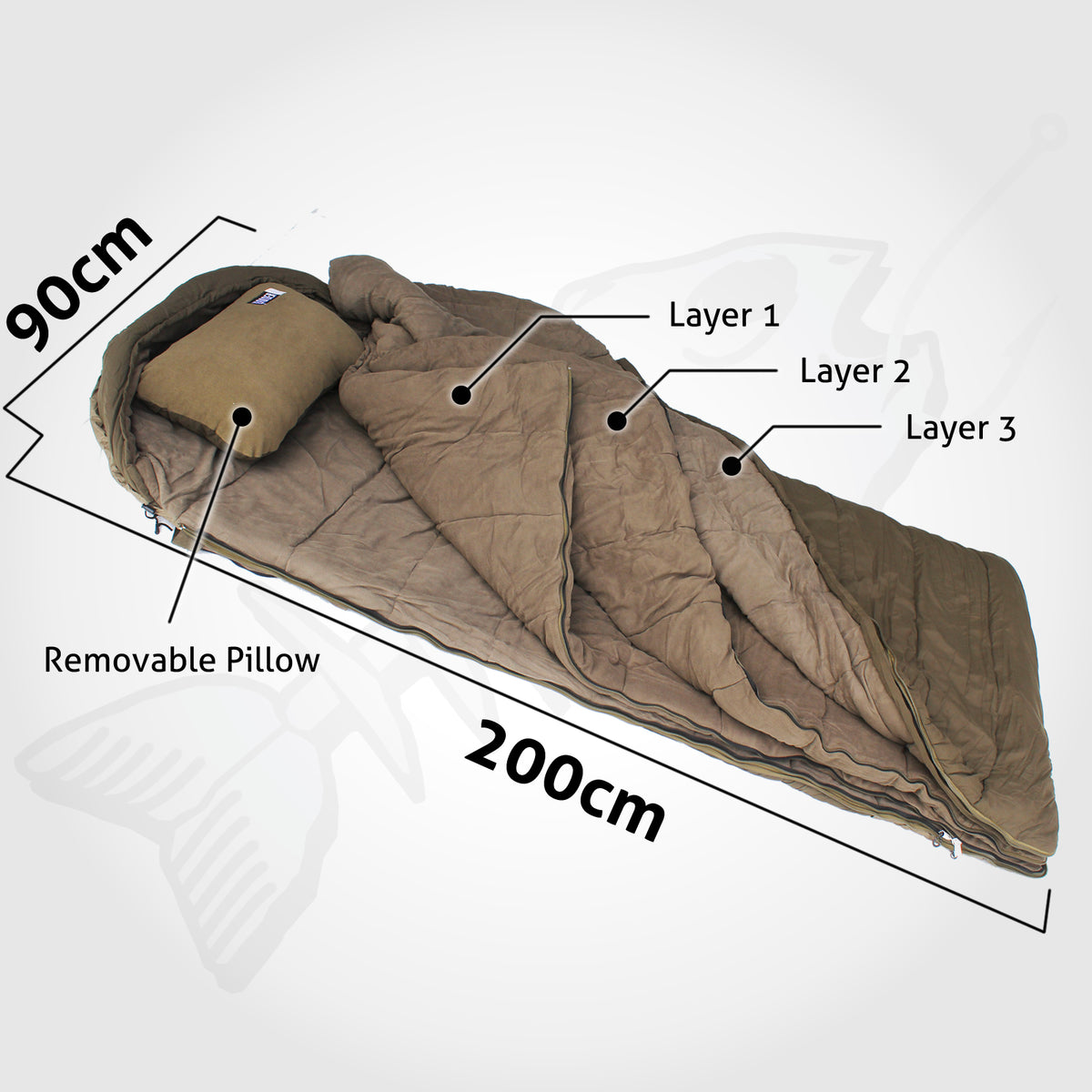 SUPER WARM Sleeping Bag - Single Double Twin Outdoor Camping - Thermal Winter Minus -15C XL